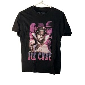 Ice Cube Black and Pink Short Sleeve Graphic Tee | S